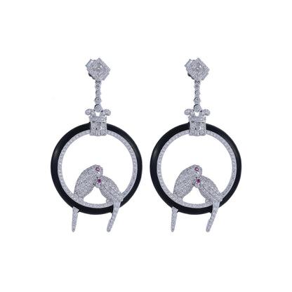 Love diamond earring