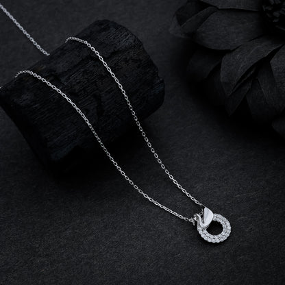 Elegant Movable Ring with Duck Pendant Necklace