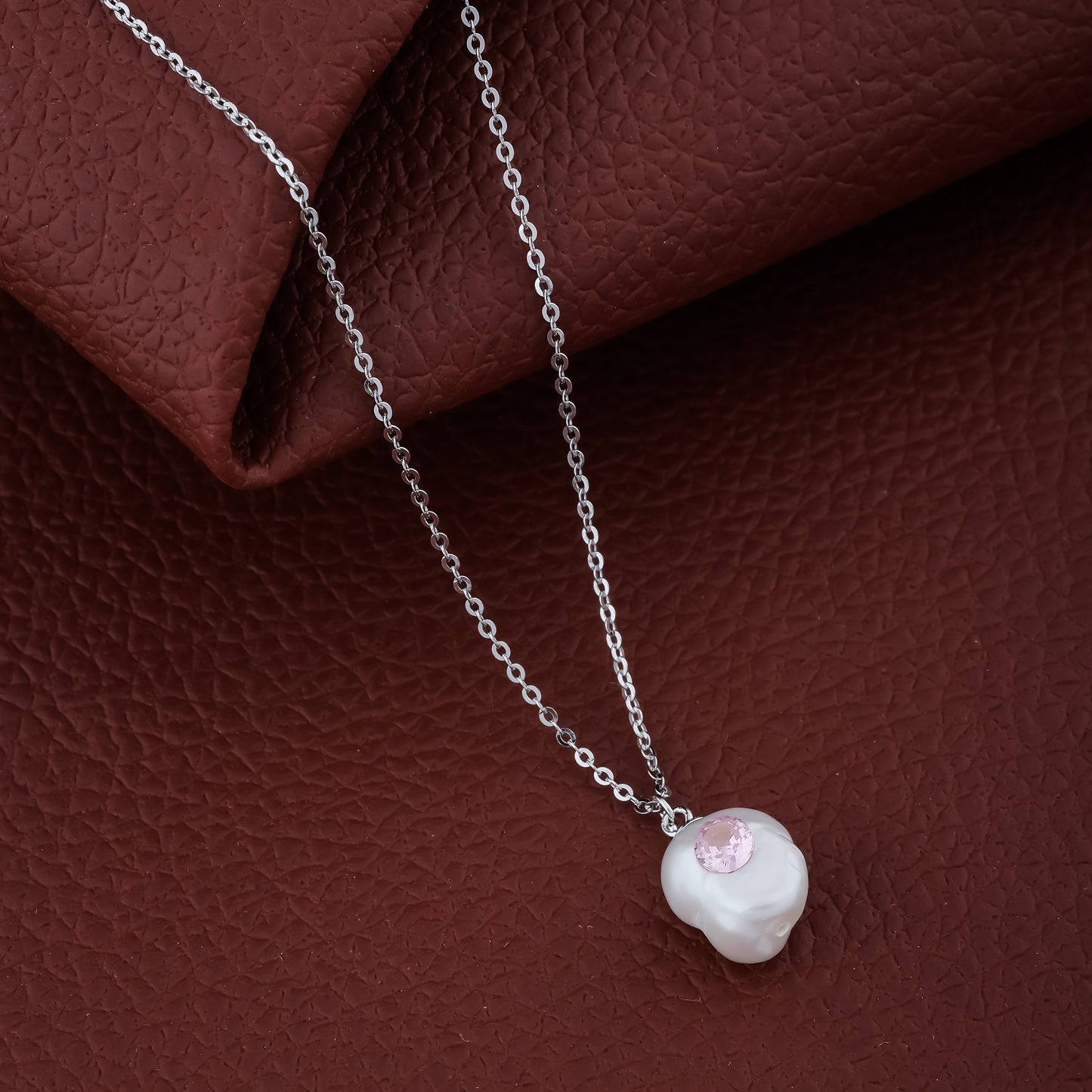 Pink Pearl of the Sea Pendant Necklace