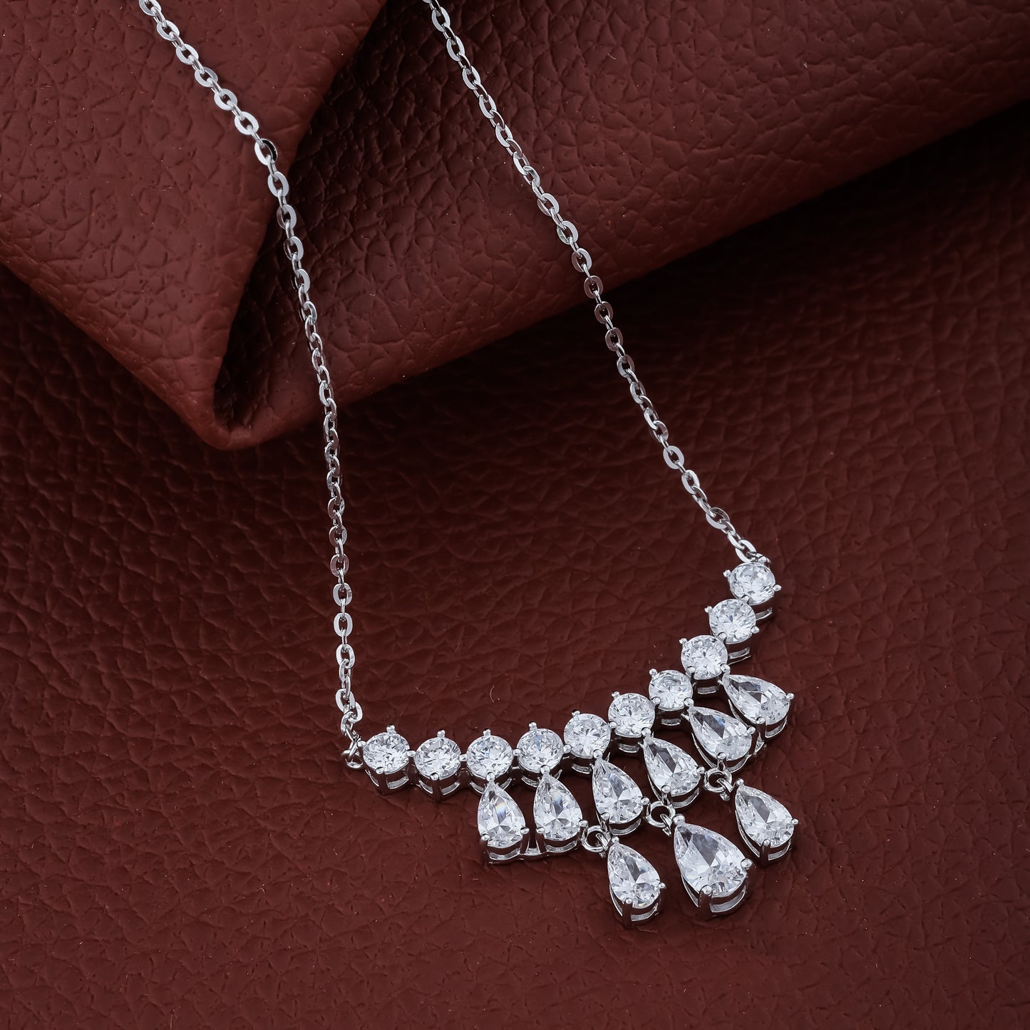 Marquise Diamond Pendant Necklace