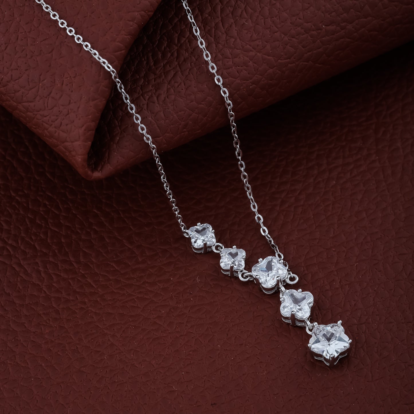 Star Shape Diamond Pendant Necklace