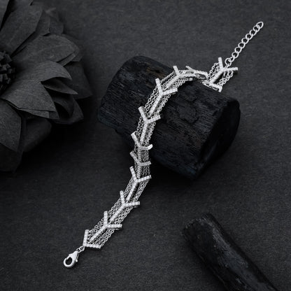 Silver 'Y' Link Bracelet