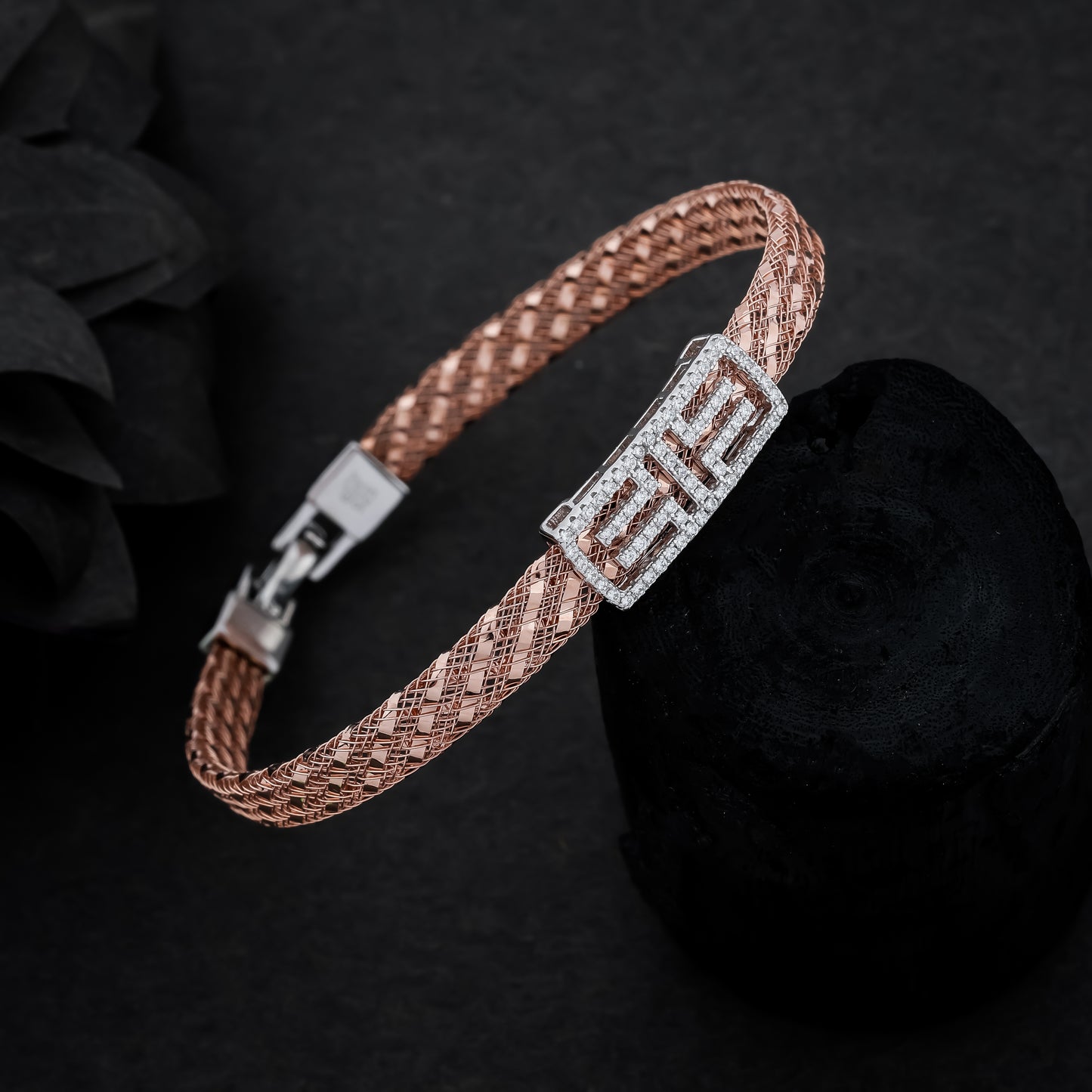 Rose Gold Plus Sign Belt Brecelet