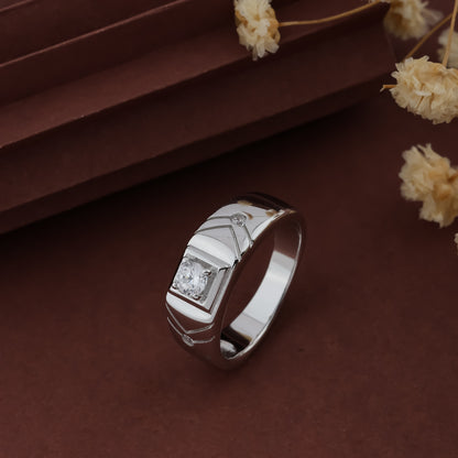 Silver Men's Timeless Brilliance Ring