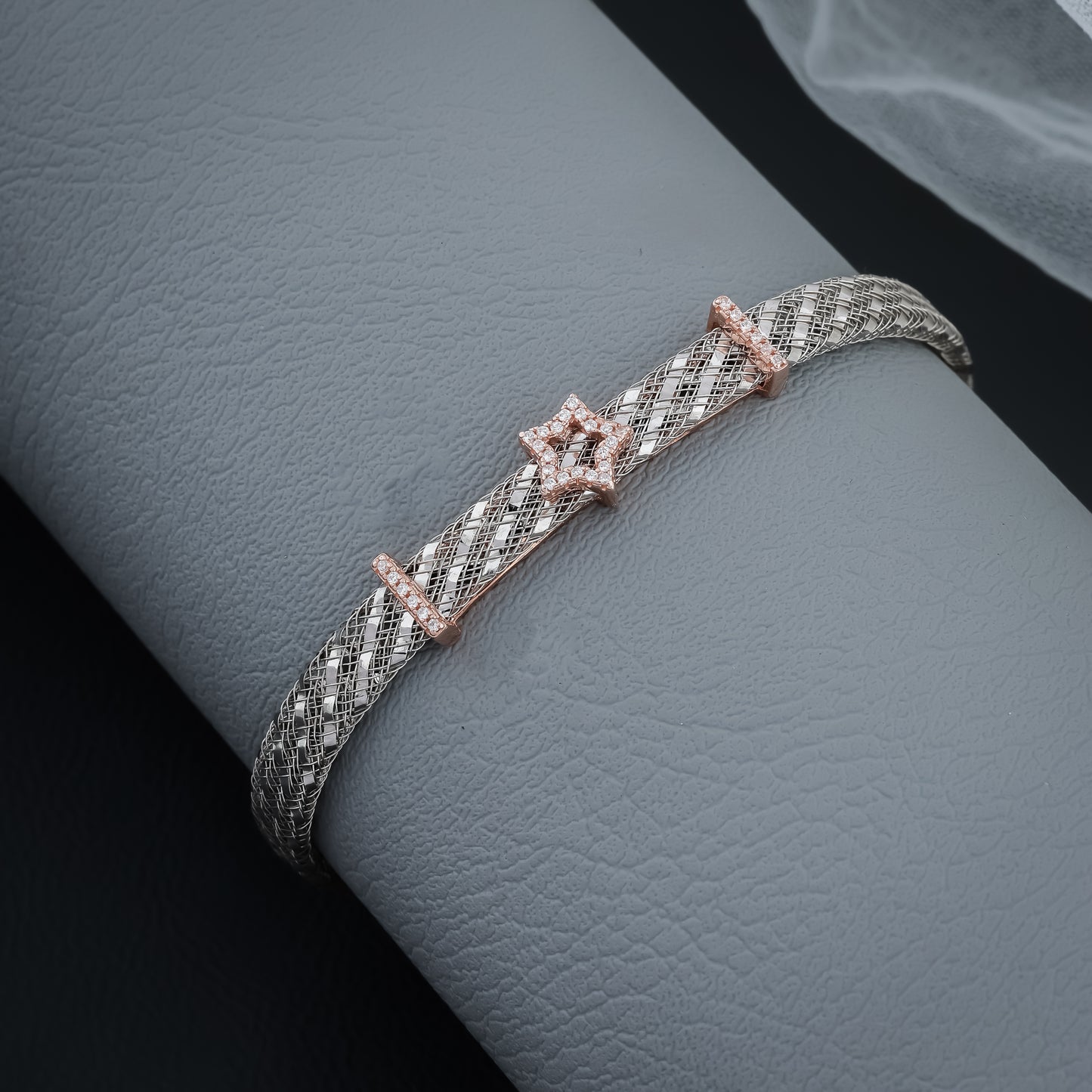 Star Rose Gold and Silver Belt Brecelate