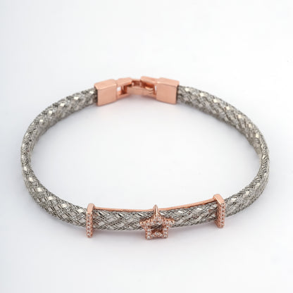 Star Rose Gold and Silver Belt Brecelate