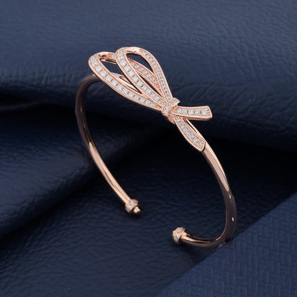 Elegant Bow Rose Gold Bracelet