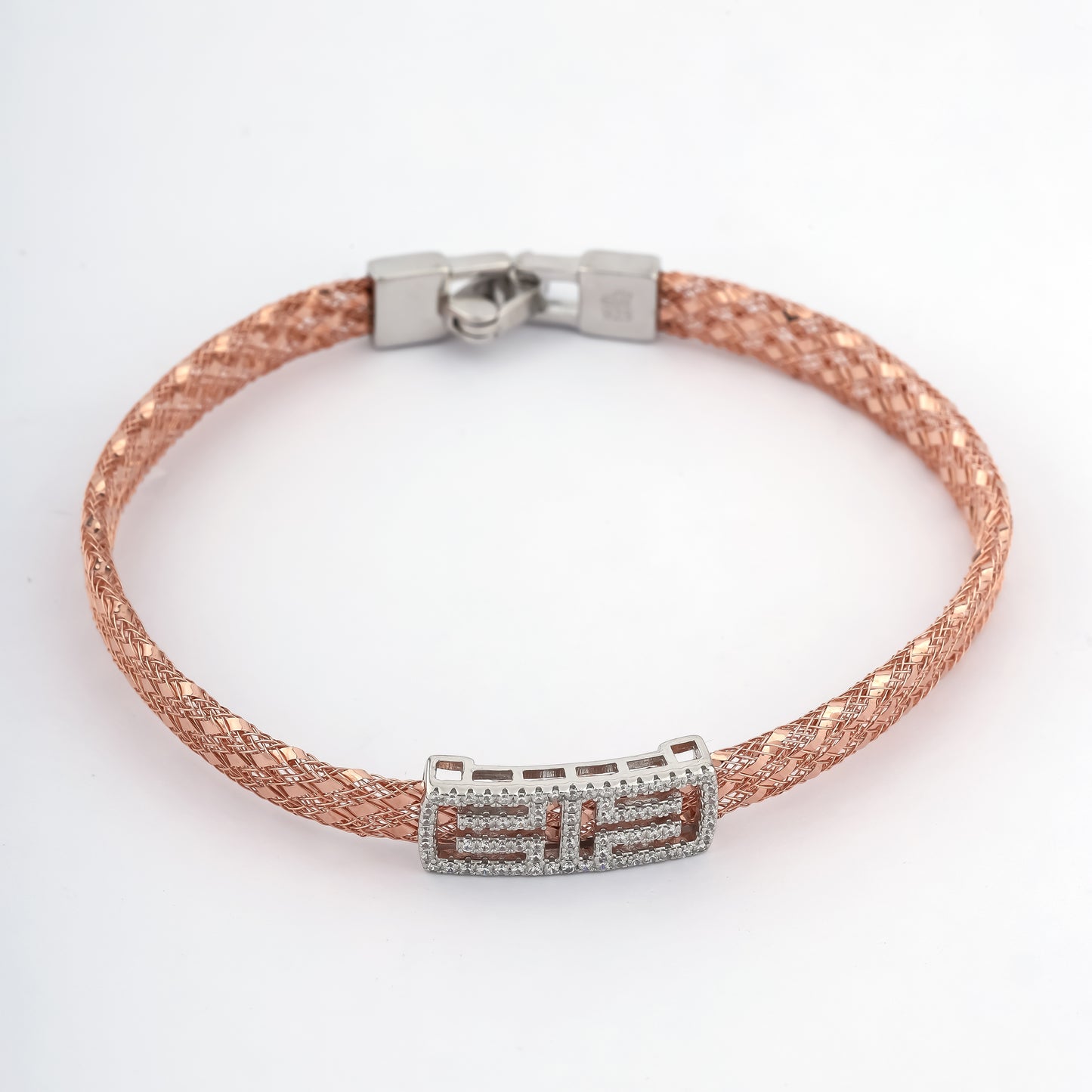 Rose gold belt bracelet