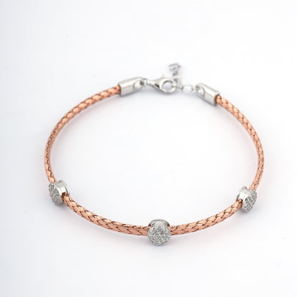 Slim Rose Gold Belt Bracelet