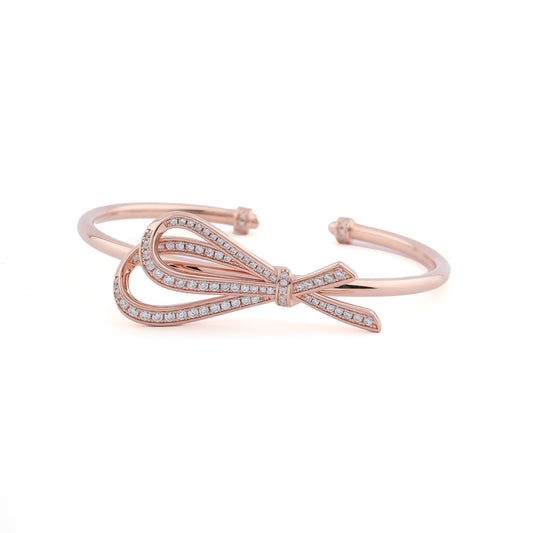 Elegant Bow Rose Gold Bracelet