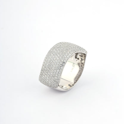 Silver Square Diamond ring