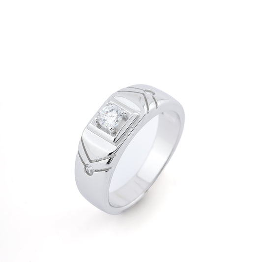 Silver Men's Timeless Brilliance Ring