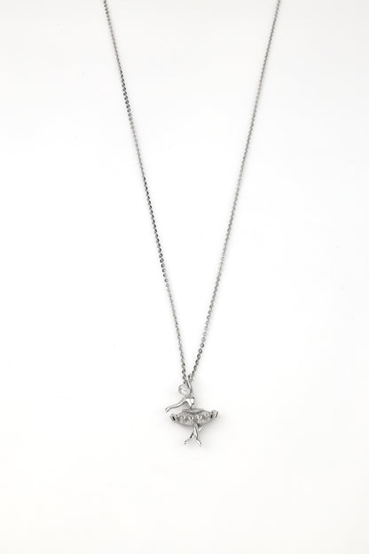 Delicate Doll Sparkle Pendant Necklace