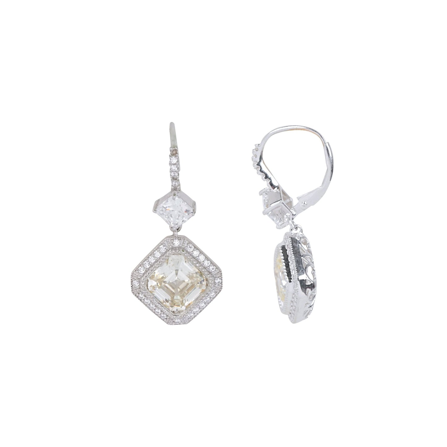 diamond drop earring