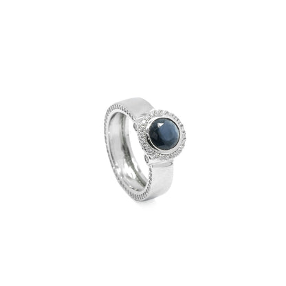 Blue sapphire stone ring