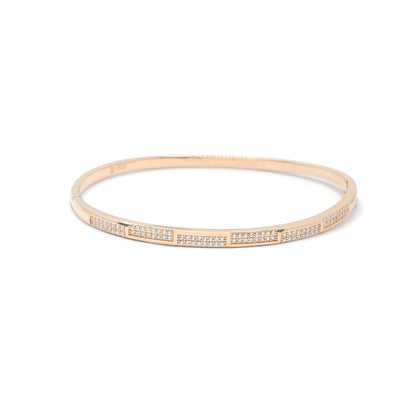 Rose gold diamond bracelet