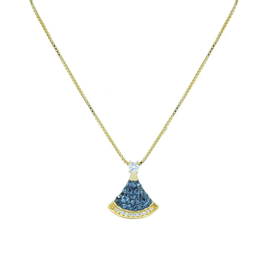 Luna luster blue diamond pendent