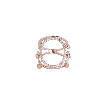 Diamond rose gold ring