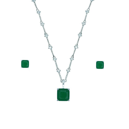 square necklace set