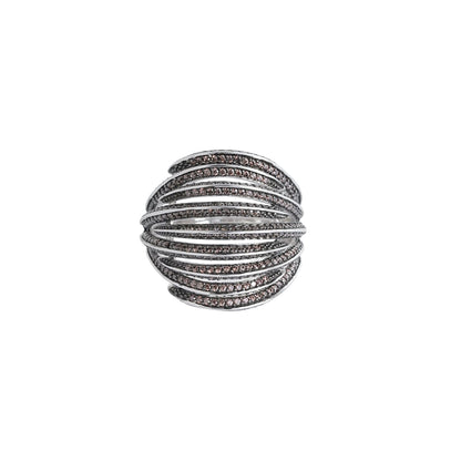 Memory diamond cotted ring