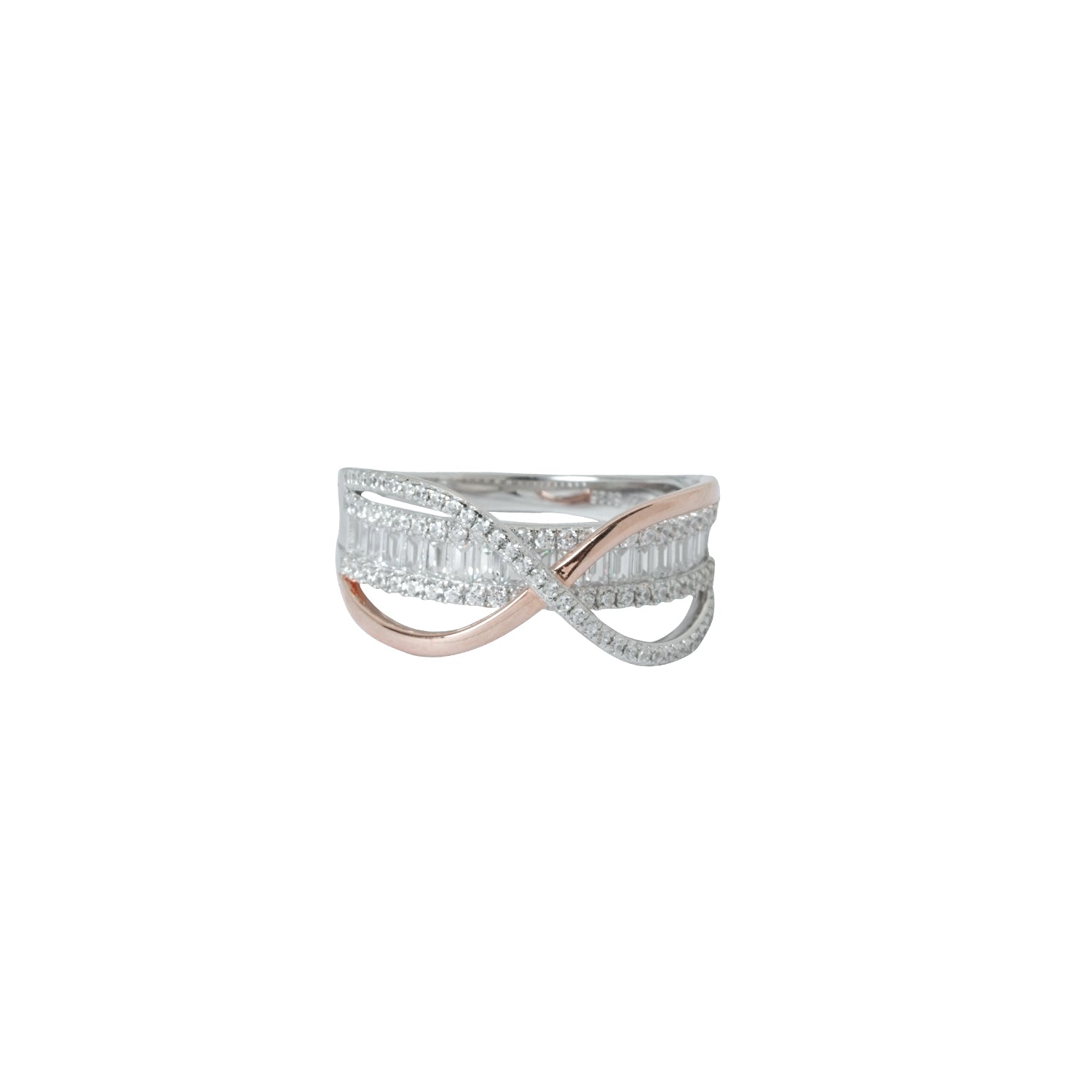 Radiant reflections Silver band ring