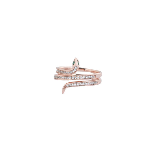 Sparkle rose gold ring